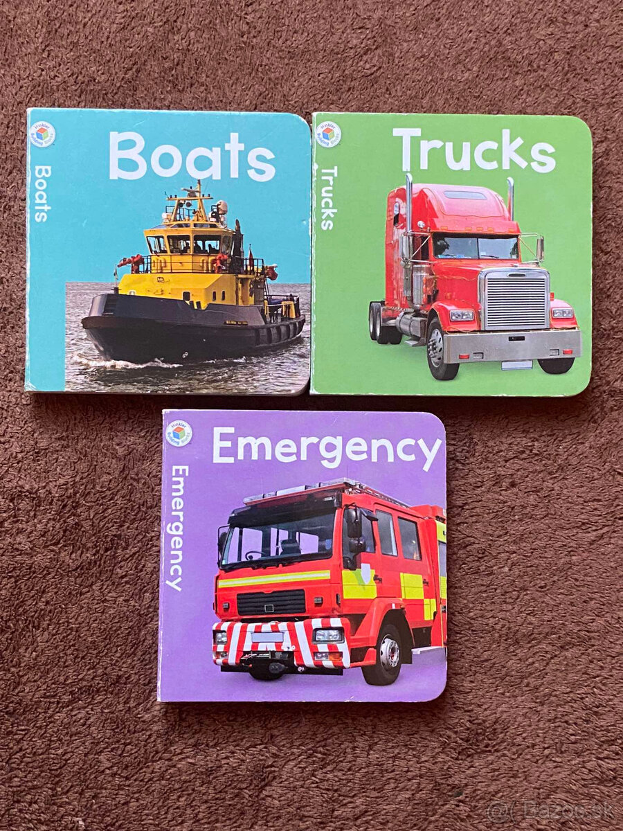 Knižky - Trucks, Emergency, Boats Pre najmenších