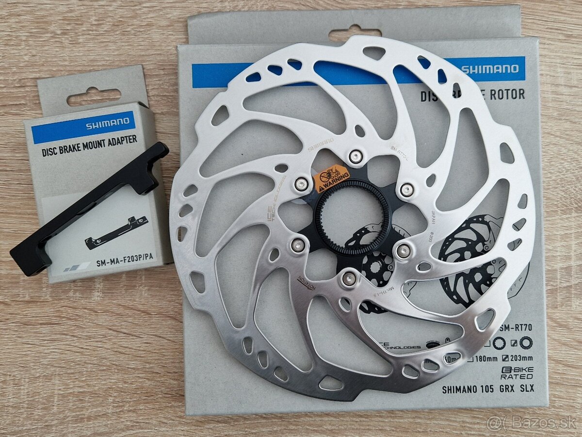 Brzdovy kotuc Shimano SM Rt70 203mm, CL