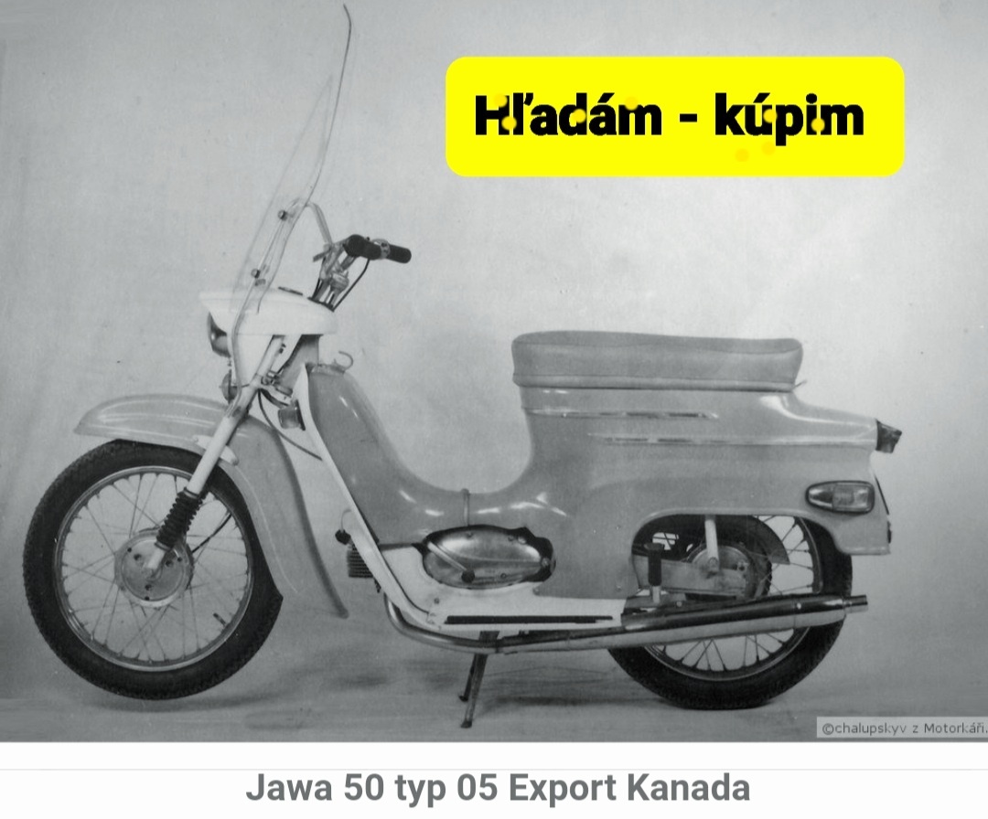 Jawa pionier 50 typ 05 so smerovkami vývoz Kanada