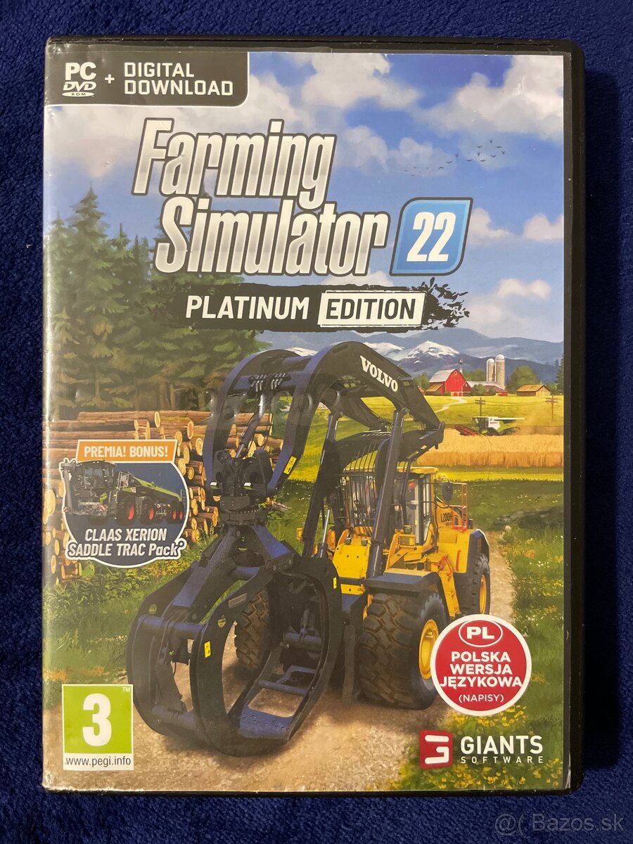 Farming Simulator 22 Platinum edition (plná hra+platinum)