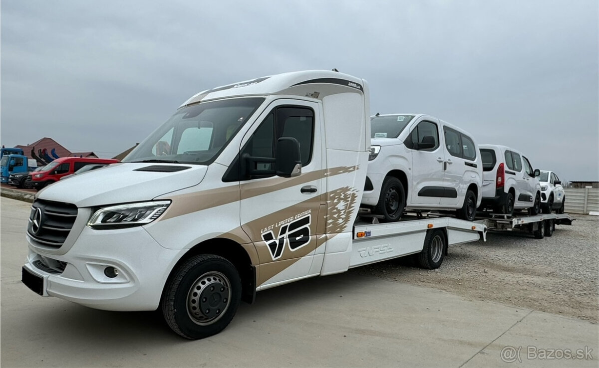 Mercedes-Benz Sprinter - odťahový špeciál so spaním a náves