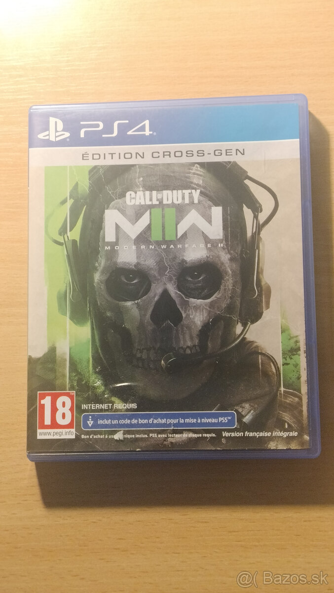 Predám hru call of duty modern warfare 2 - ps4,ps5