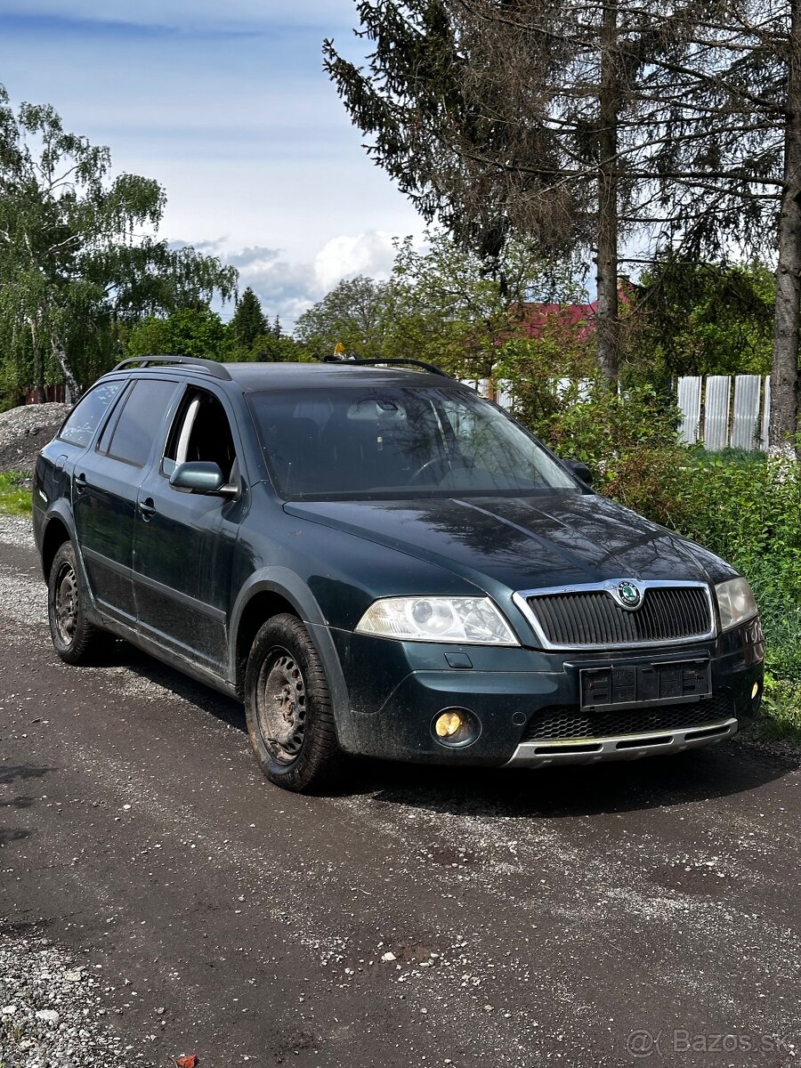 Rozpredam Škoda Octavia 2 2.0 TDi Scout 4x4  pred fl