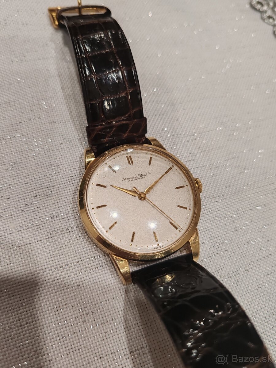 IWC Schaffhausen náramkové pánske hodinky 18 kt 750