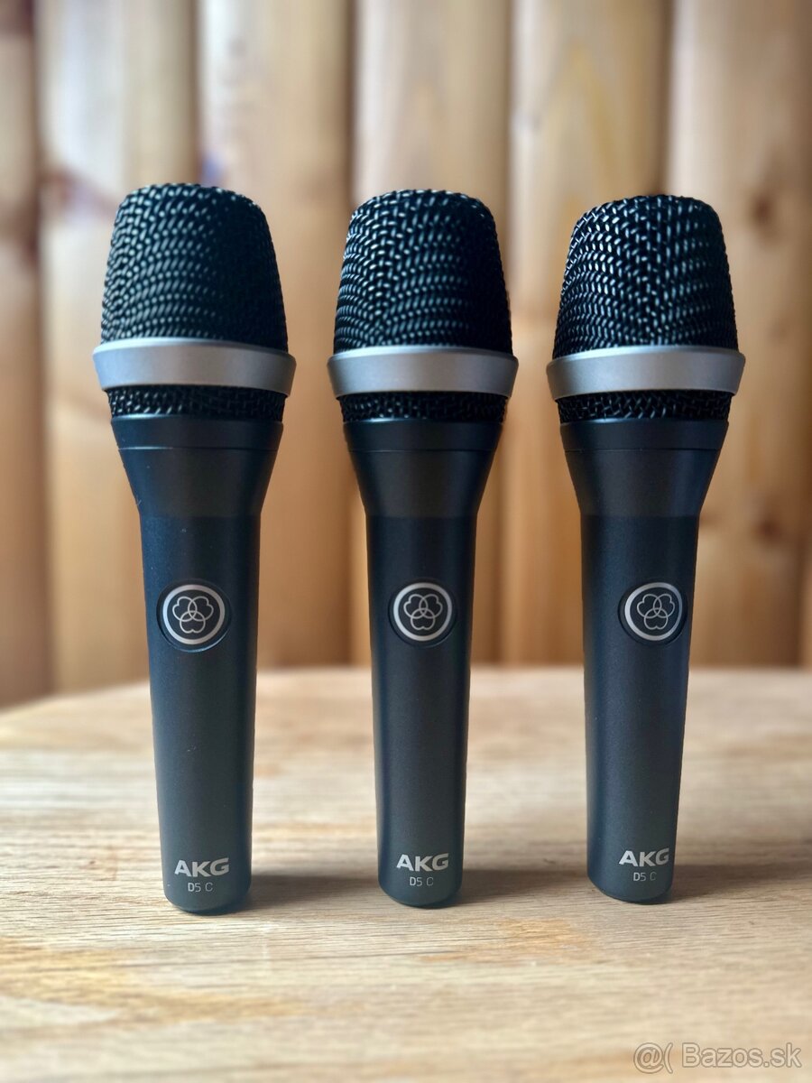 Set 3x prázdne telo mikrofónu AKG D5 C – nové, top stav