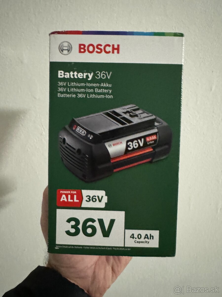 Predám novú batériu Bosch 36V 4Ah - F016800346