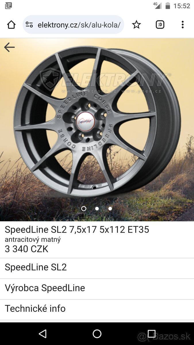 Predam nove r17 ronal speedline corse 5x112