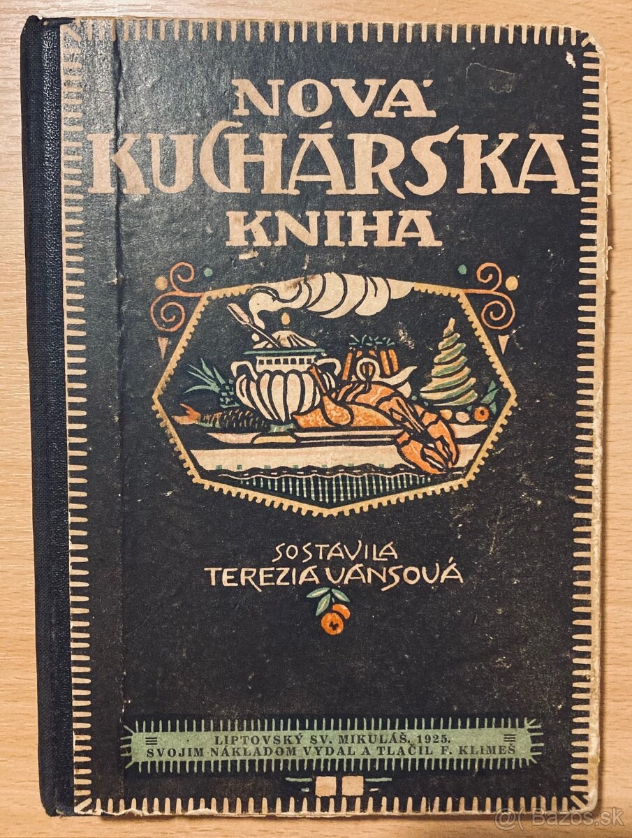 T. Vansová - Nová kuchárska kniha 1925 (2.rozšírené vyd.)