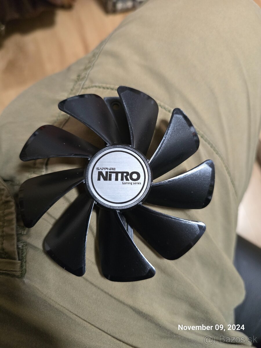 Sapphire Nitro RX 580 Chladenie ventilátory