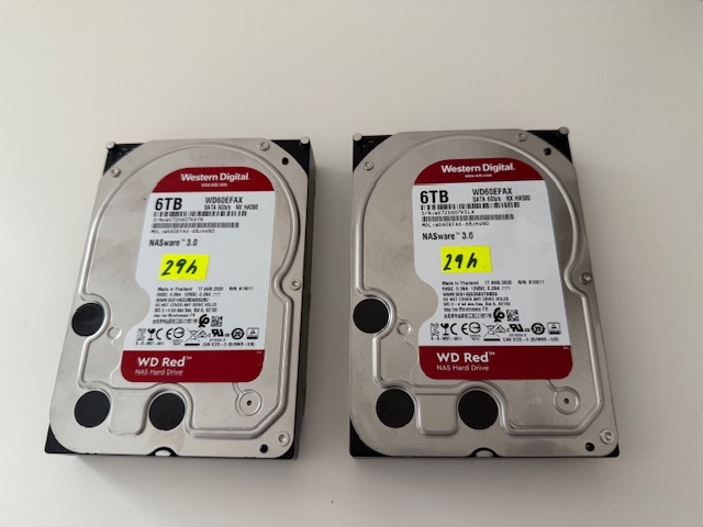 2x Western Digital  Red NAS 6TB