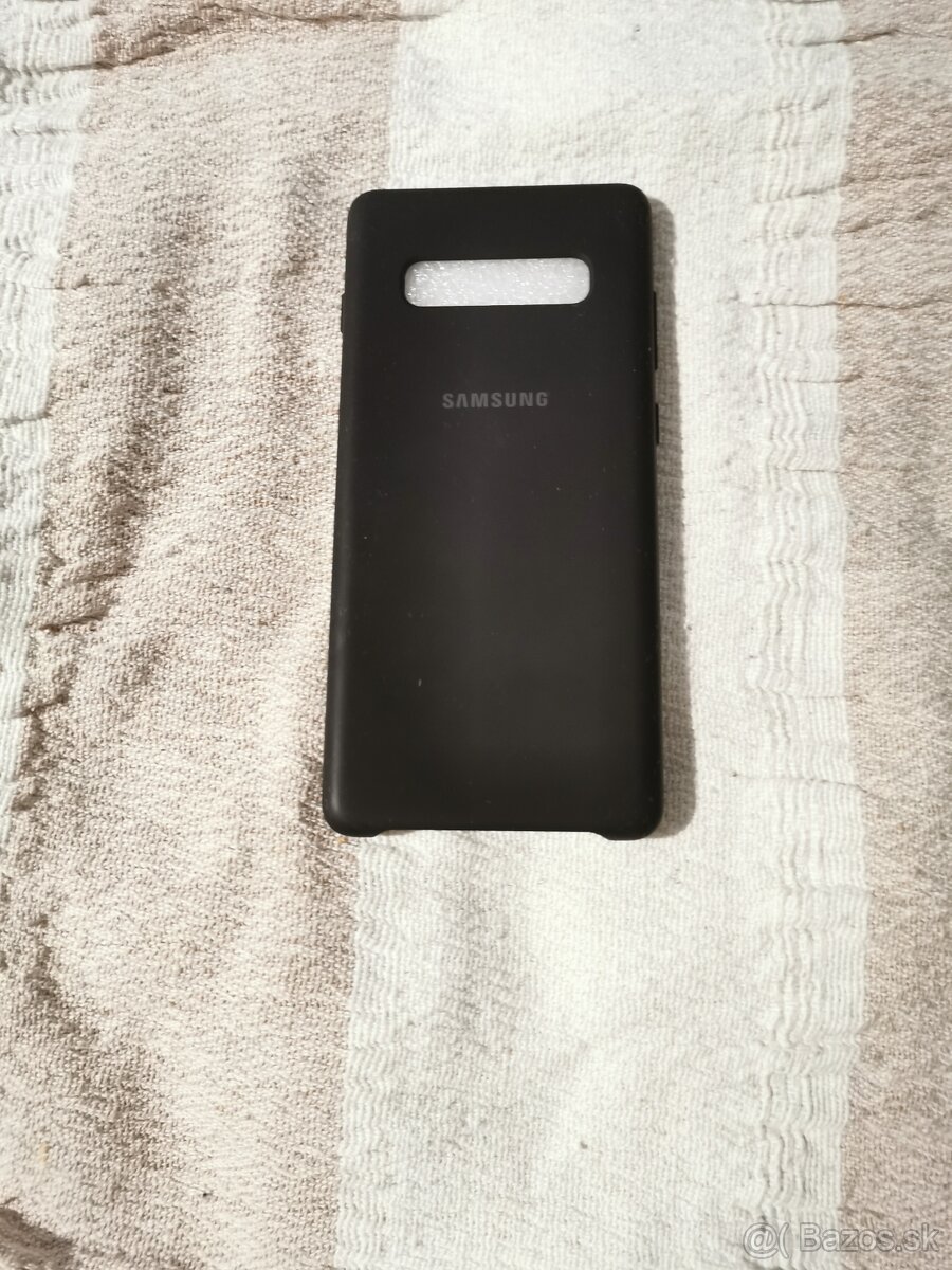 Obal čierny zadný originál na Samsung S10+ bol krátko použív