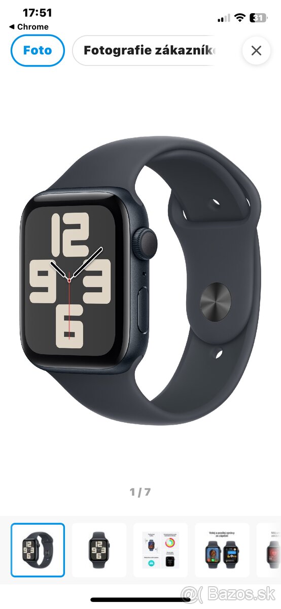 apple watch se 44mm midnight