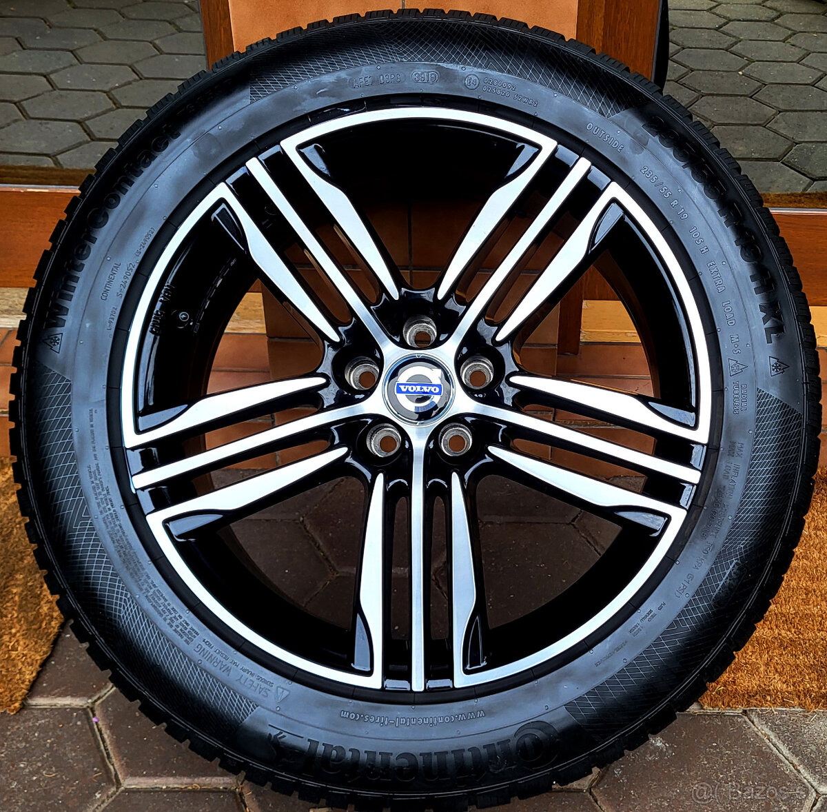 alu R19 5x108, senzory, zimné pneu 235/55, Volvo XC90, XC60