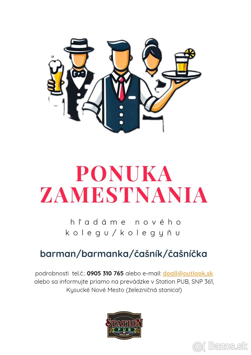 #Čašník #čašníčka #barman #barmanka