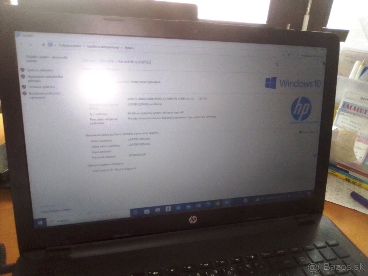 ✅Predám notebook HP v krásnom stave bez poškodenia. Kompletn