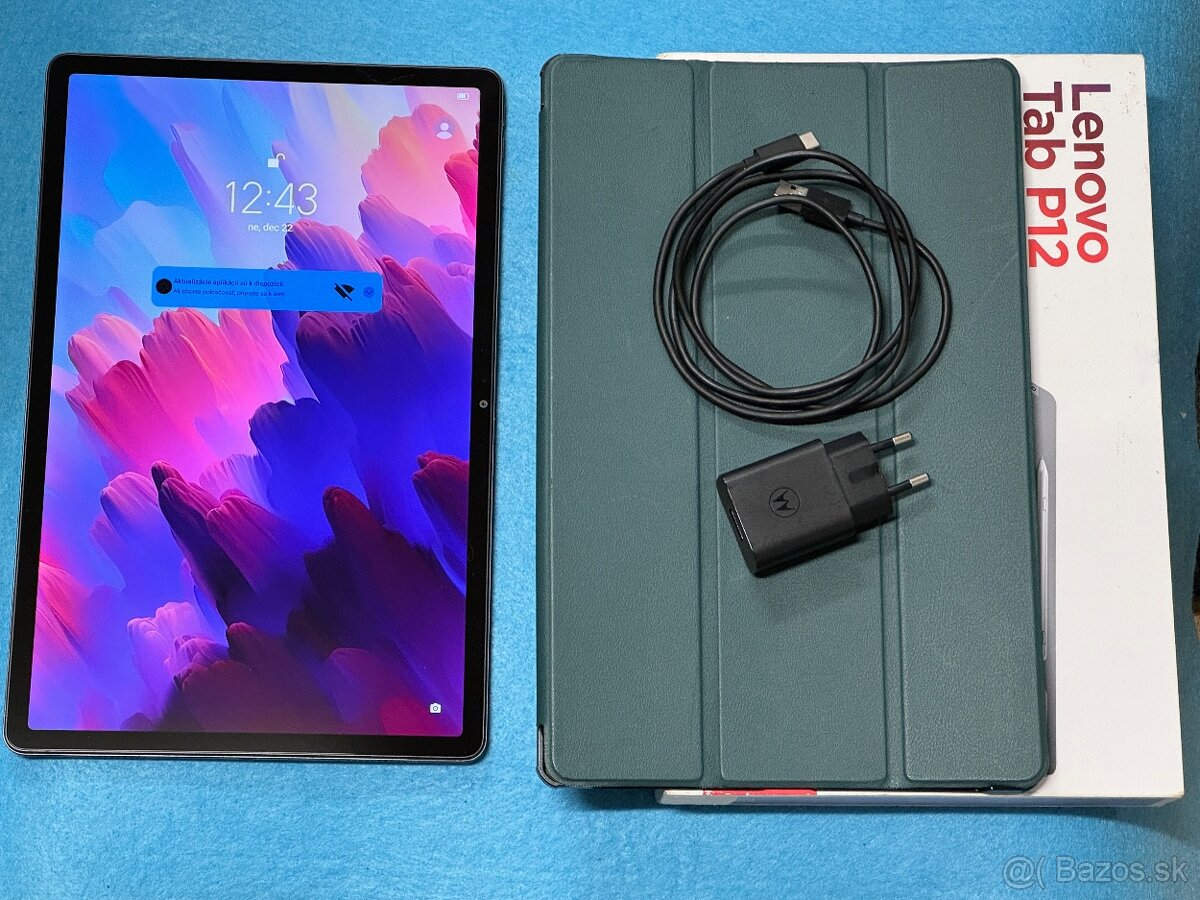 Lenovo Tab p12 - Pekný stav, s púzdrom 8/128gb