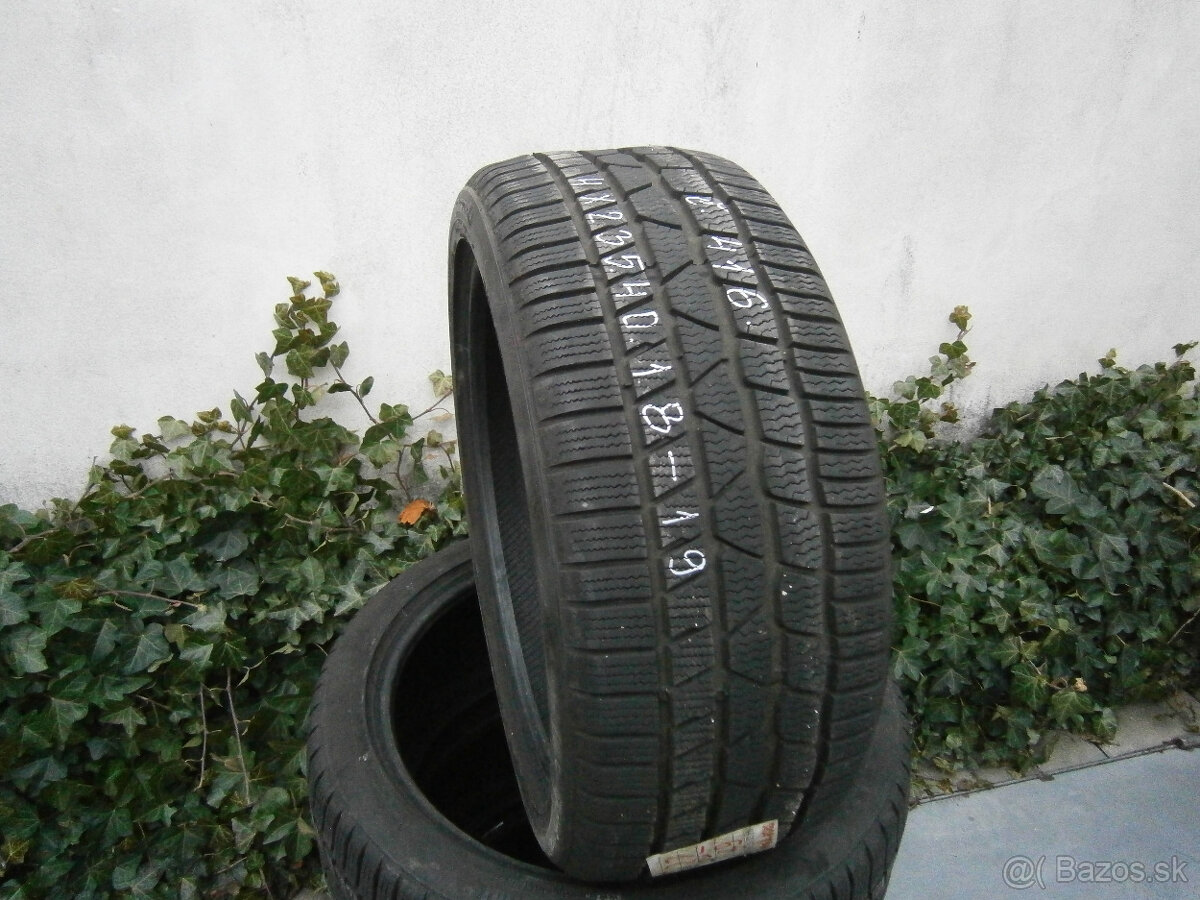 Predám 4x zimné pneu Continental 235/40 R18 95VXL