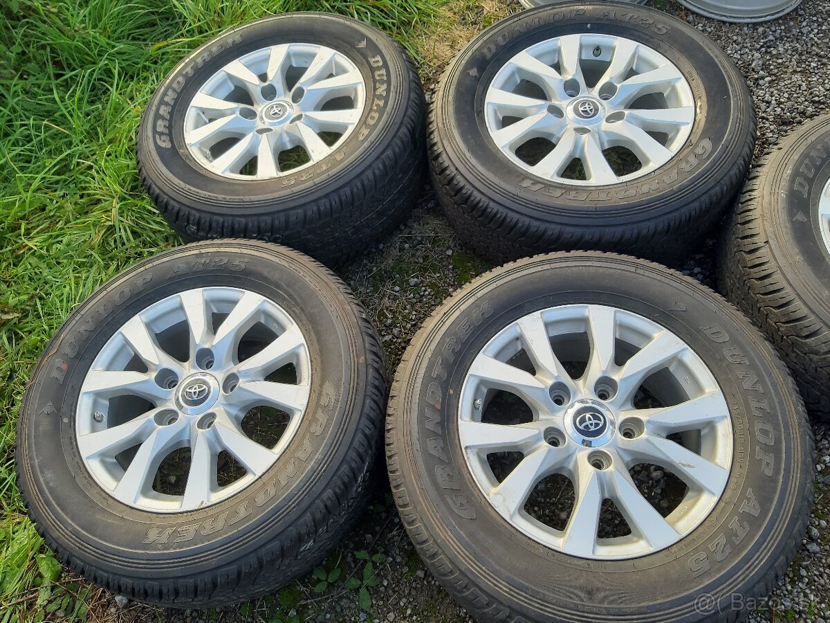 Alu sada R18 5x150 Toyota Lexus Nove Dunlop M+S 285/60 R18