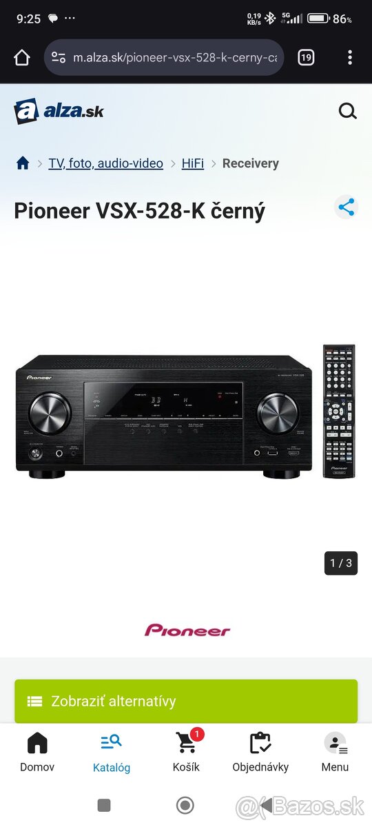 Predam Pioneer receiver vsx-528