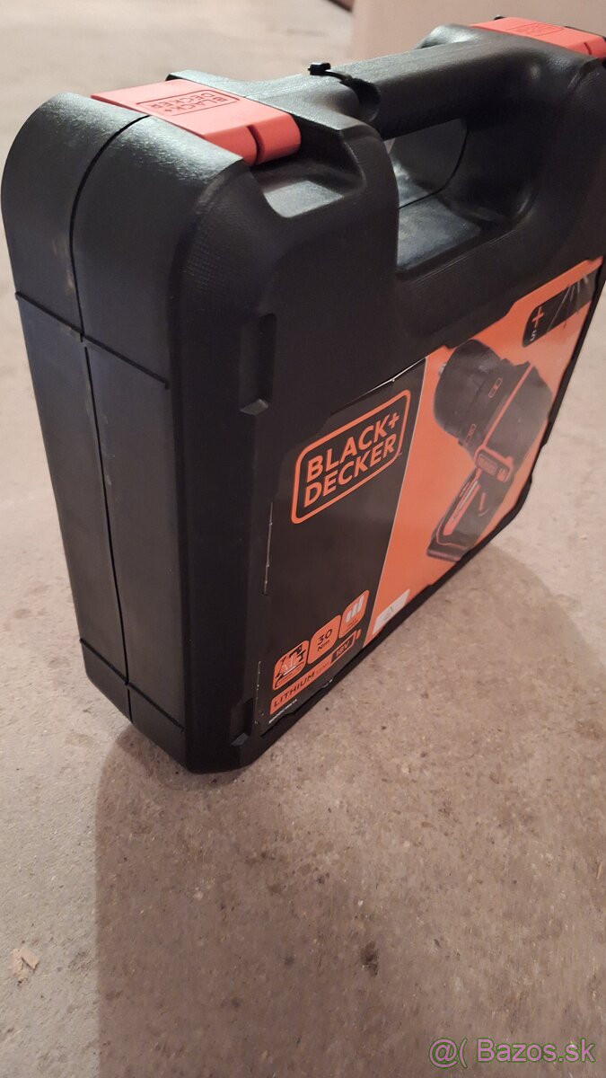 Black+Decker Aku vŕtací skrutkovač BDODC18K1A-QW, 18V, vr. a