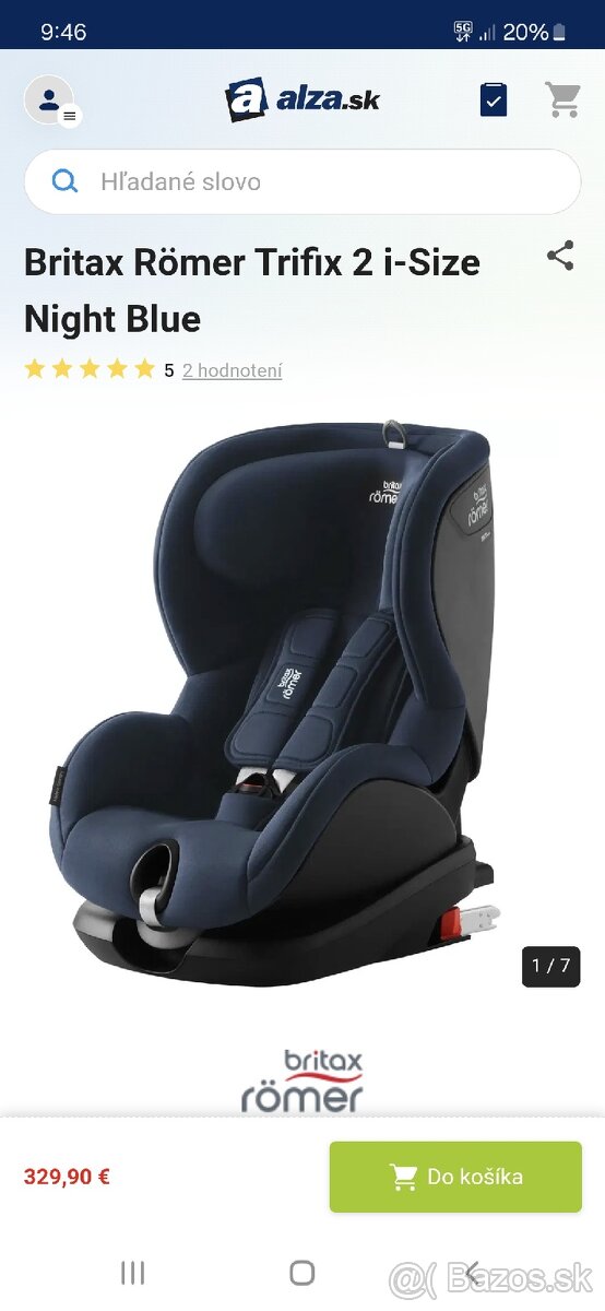 Detská autosedačka BRITAX RÖMER
Trifix2 i-Size