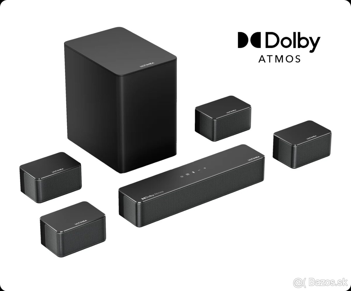 Soundbar Ultimea Poseidon D80 7.1 Dolby Atmos,460W,nový