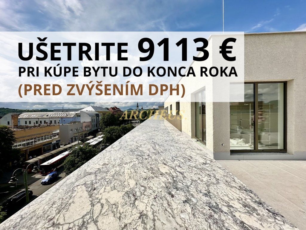 3 IZBOVÝ BYT 78 m2, TERASA 65m2, NOVOSTAVBA, CENTRUM, PREŠOV