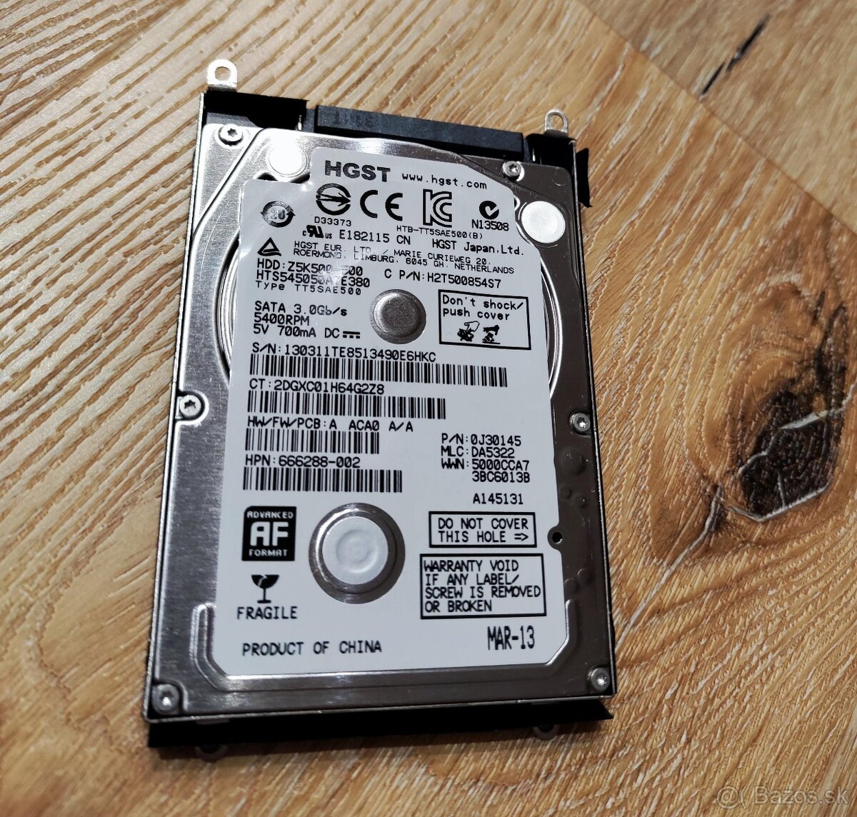 HDD 2,5" 500GB Hitachi