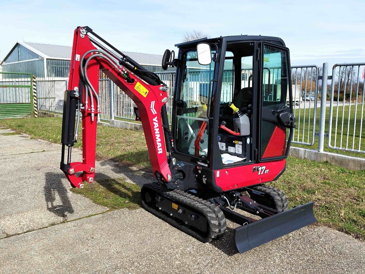 minibager Yanmar SV17VT pásove rýpadlo 1.8 ton