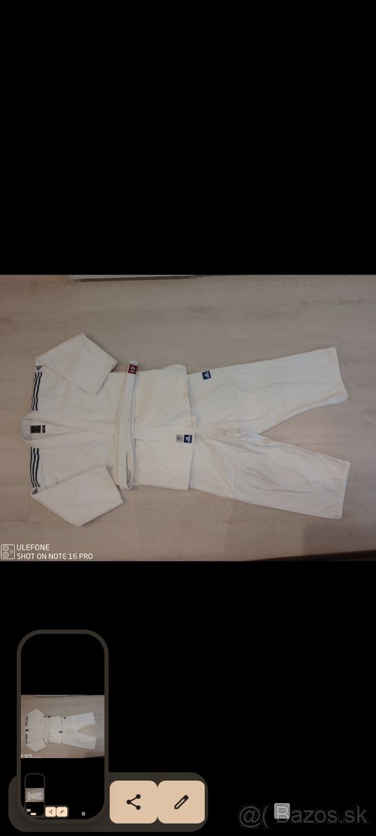 Pánske kimono Adidas judo elite white