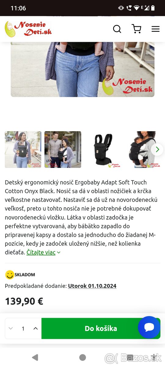 Nosič ergobaby adapt