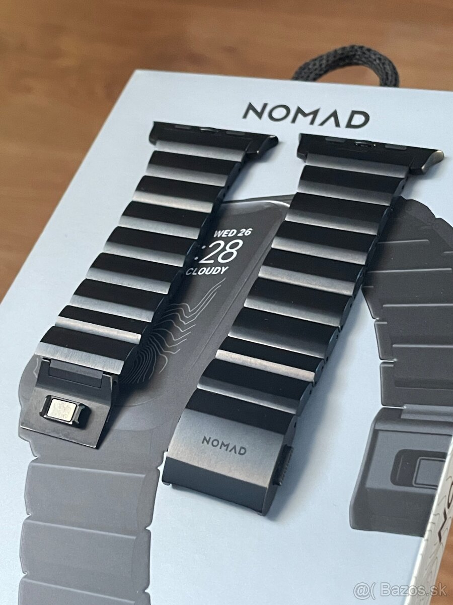 Nomad Titanium Band Black Apple Watch 42/44/45/Ultra 49mm