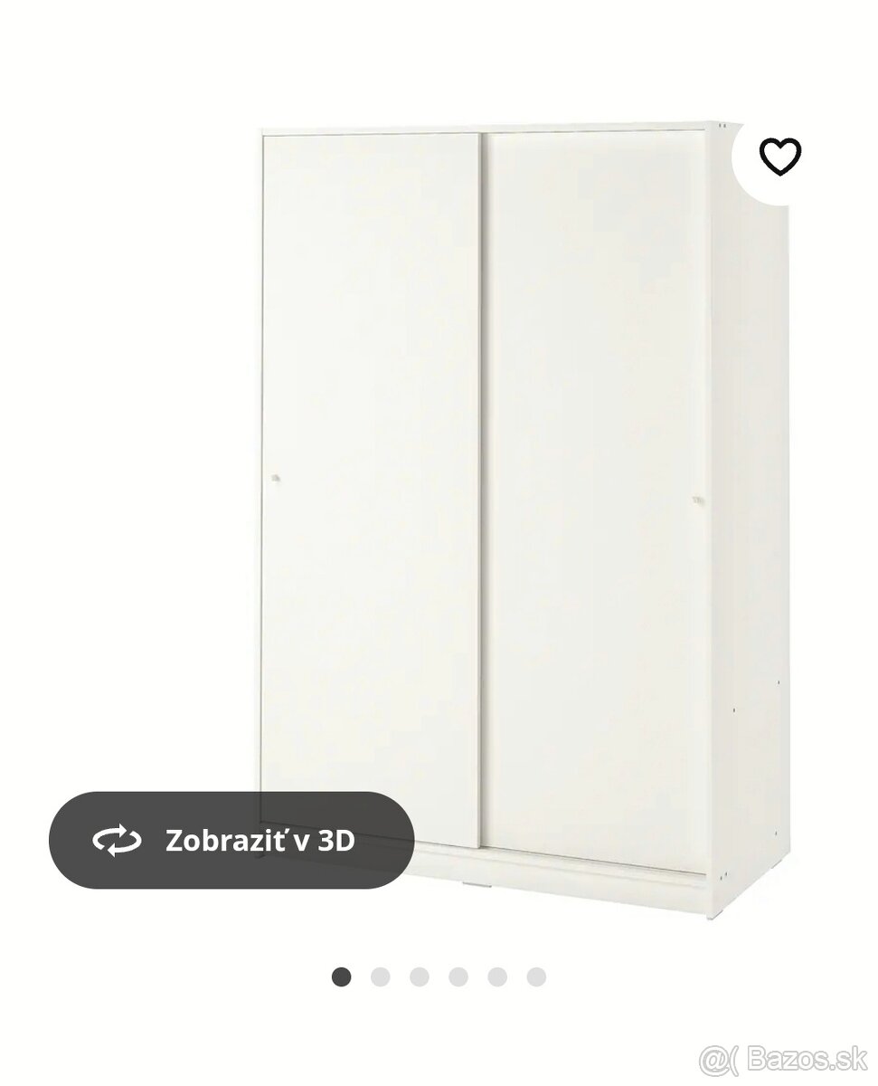 Skriňa biela IKEA nová