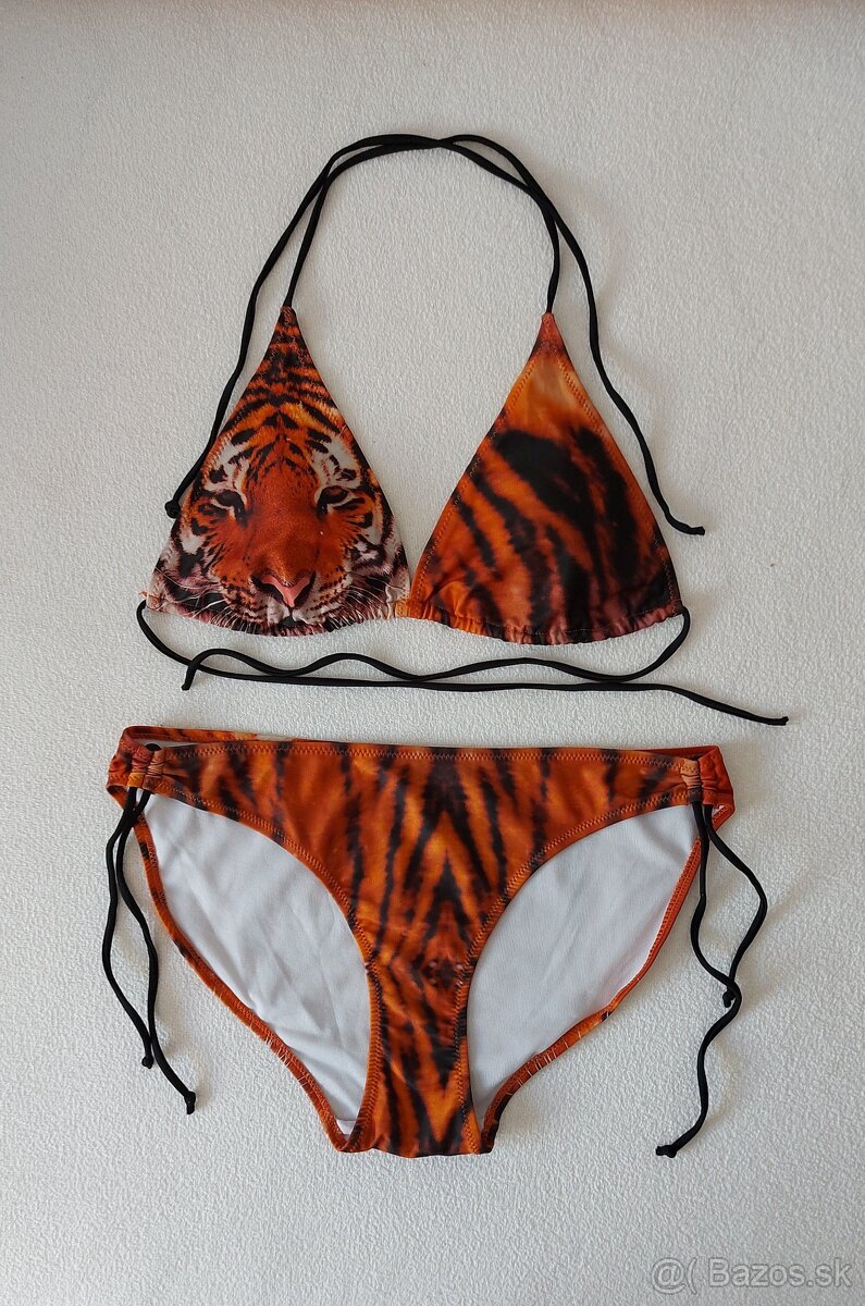 Dámske plavky s tigrím vzorom