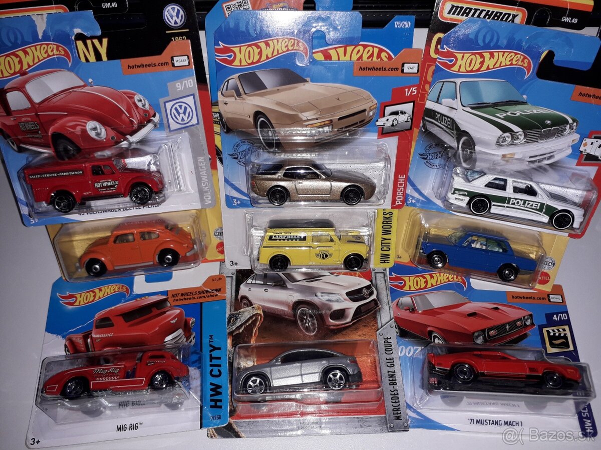 Modely MATCHBOX a HotWheels.Nie Superfast,Regular,Ites,Igra.