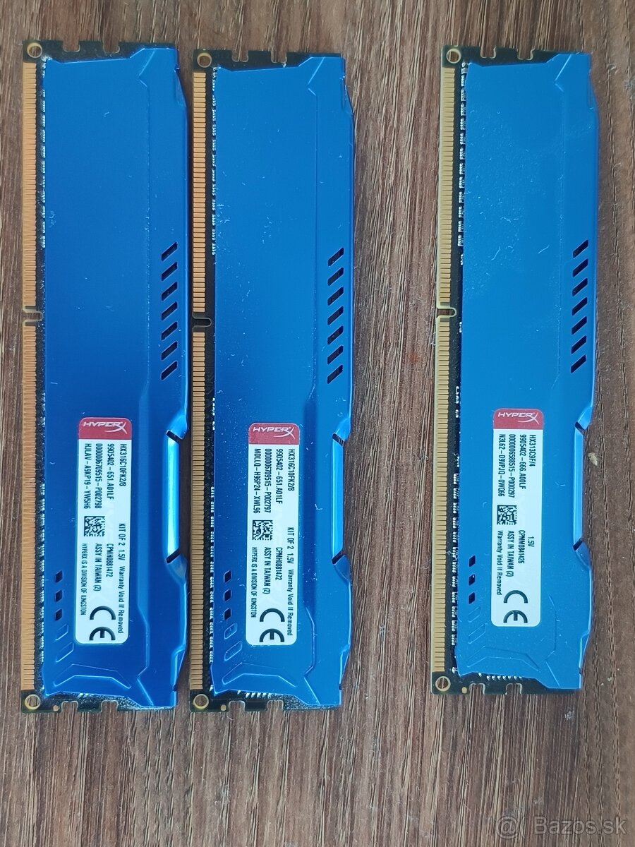 HyperX Fury DDR3 1.4MHZ 4GB / 8GB kit