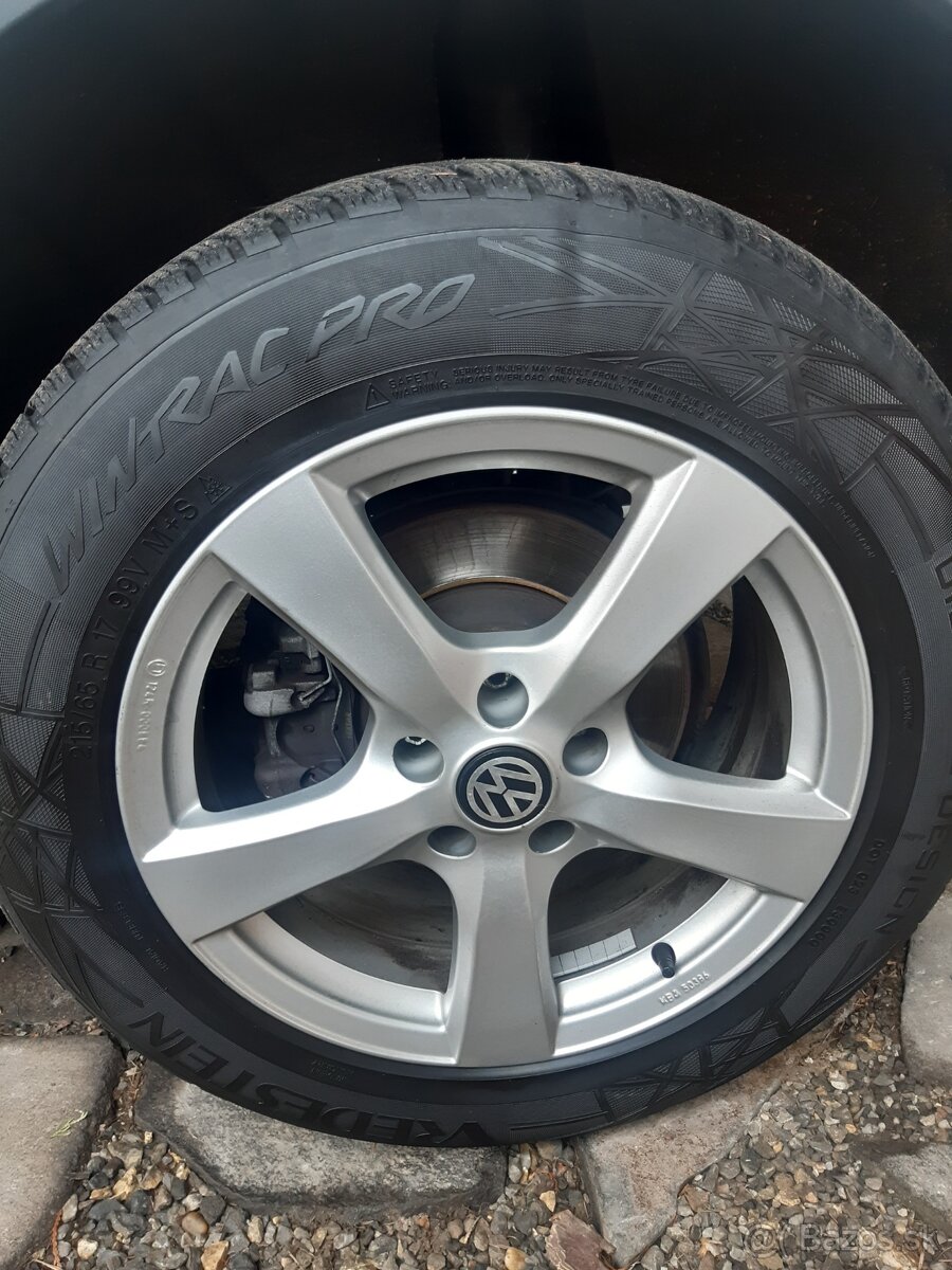 Zimné gumy 215/65r17 +elektrony 5x112r17