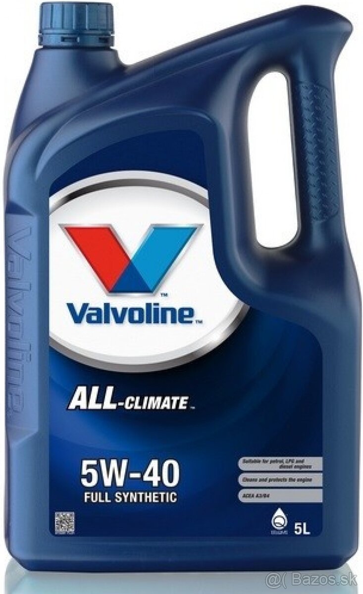 Motorový olej Valvoline All climate 5w40 5L