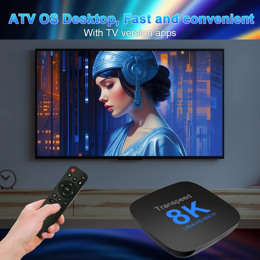 Android 13 8K ULTRA HD TV Box TRANSPEED MX 4/32GB