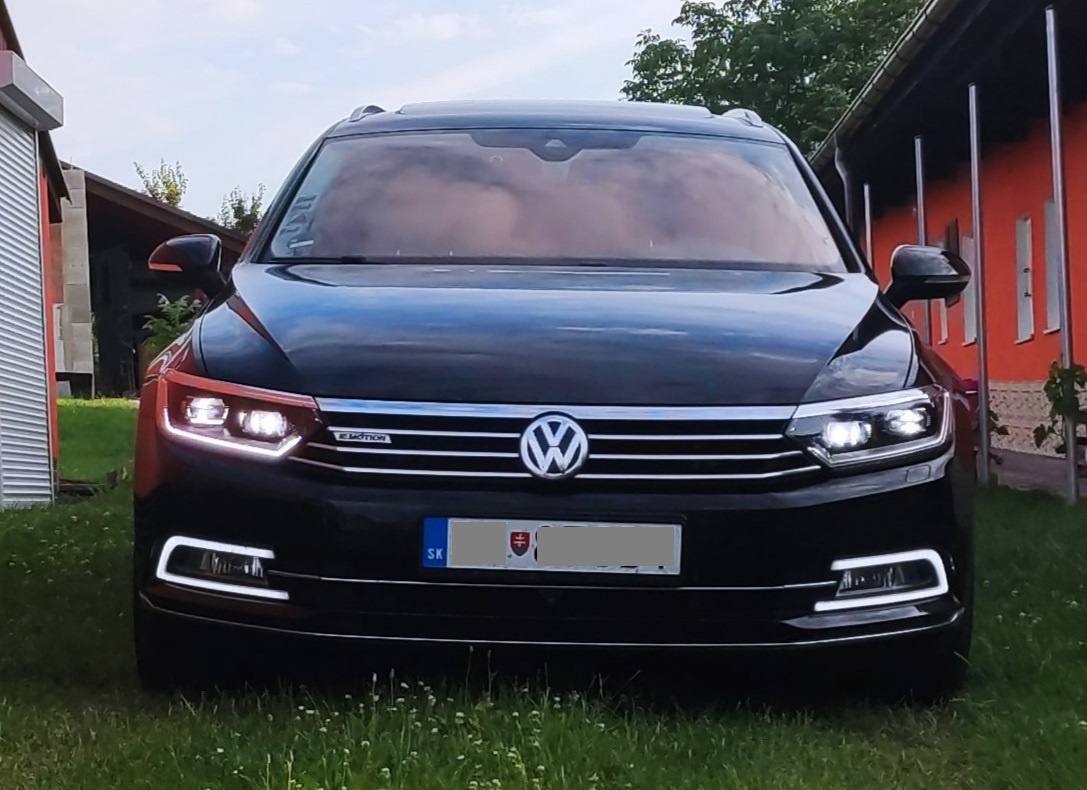 VW PASSAT B8 - DRL LED denné svietenie + smerovka