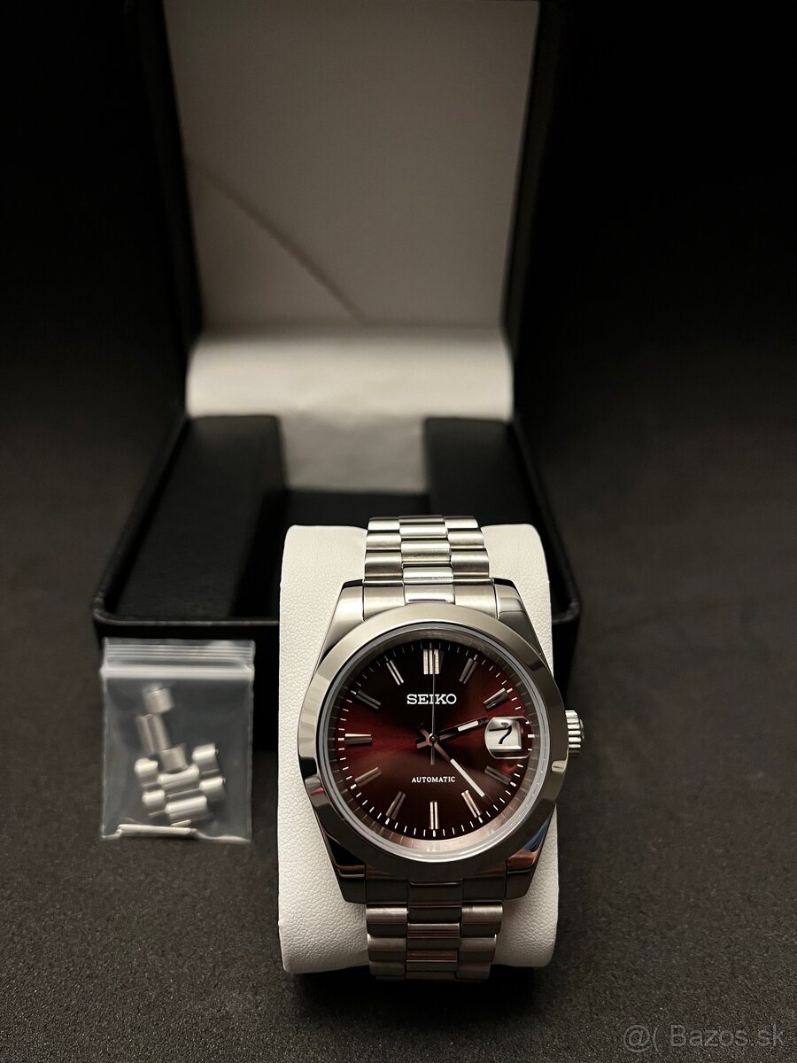 Seiko mod Datejust Wine