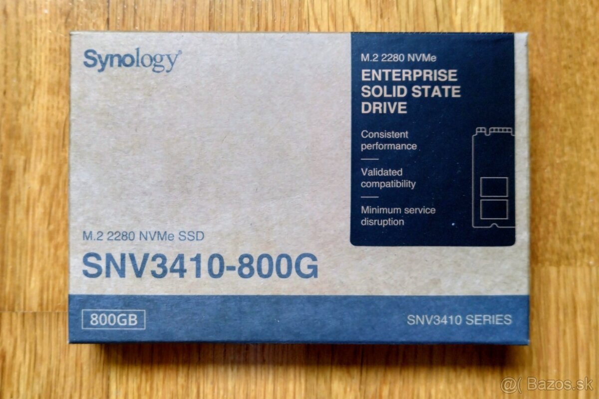 SYNOLOGY M.2 2280 NVMe SSD, SNV3410-800G