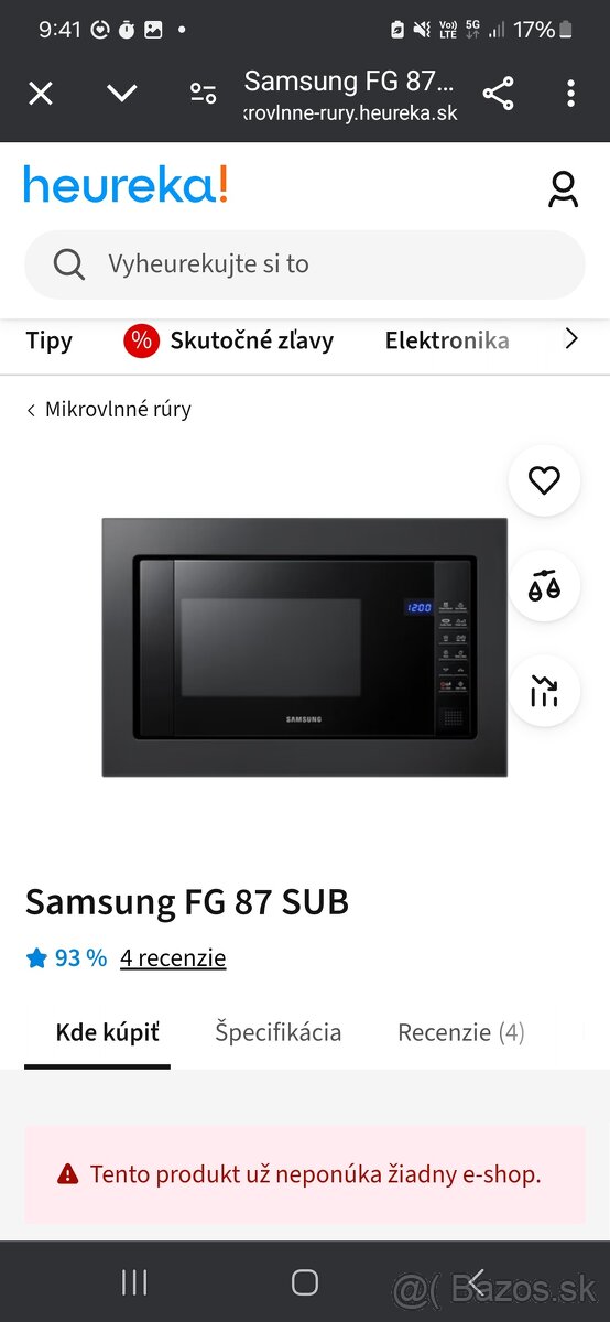 NOVÁ SAMSUNG mikrovlnka