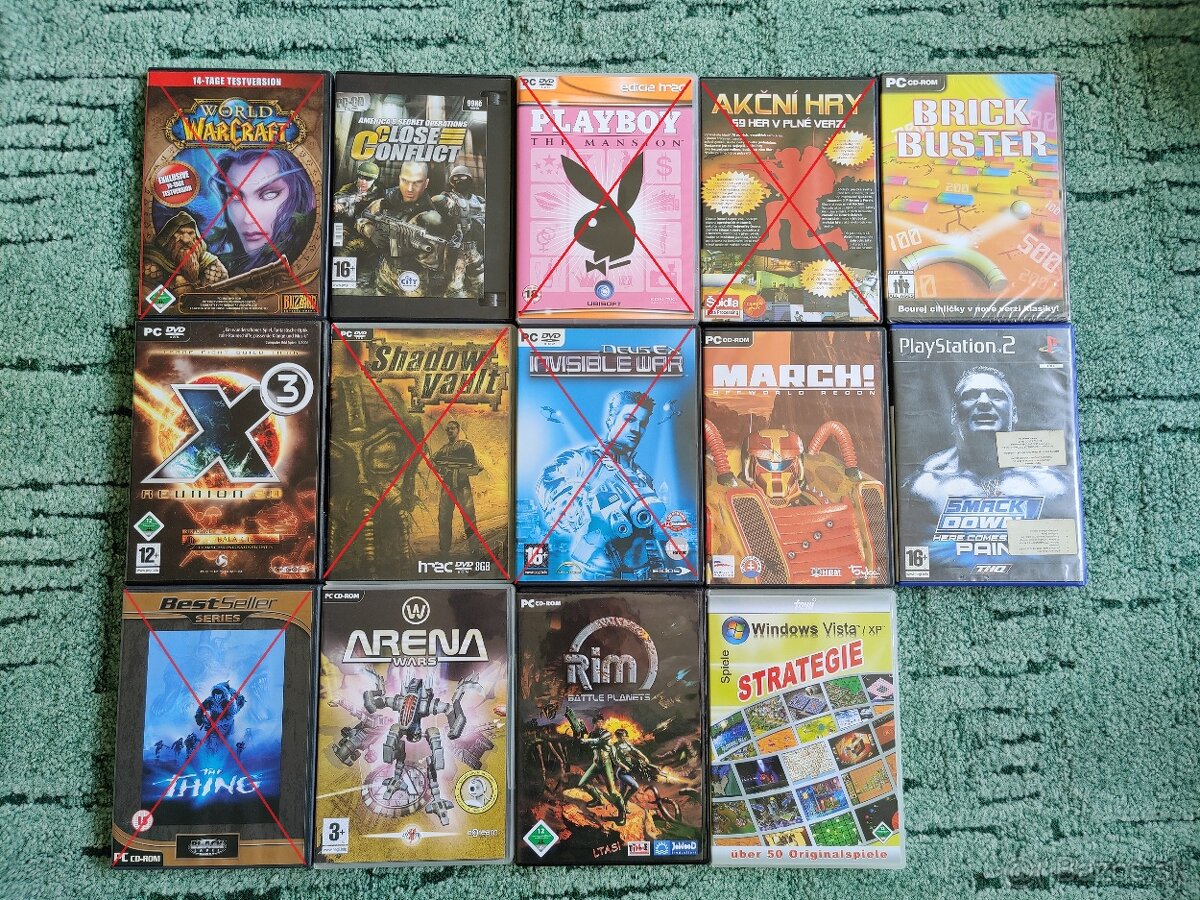 Predám rôzne hry na PC (+1x PS2)