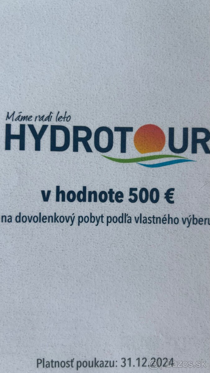 Poukaz Hydrotour