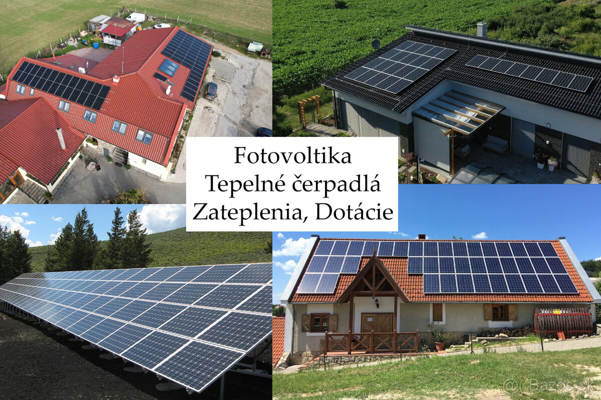 Fotovoltika,Dotácie,Tepelné čerpadlá, Zateplenia