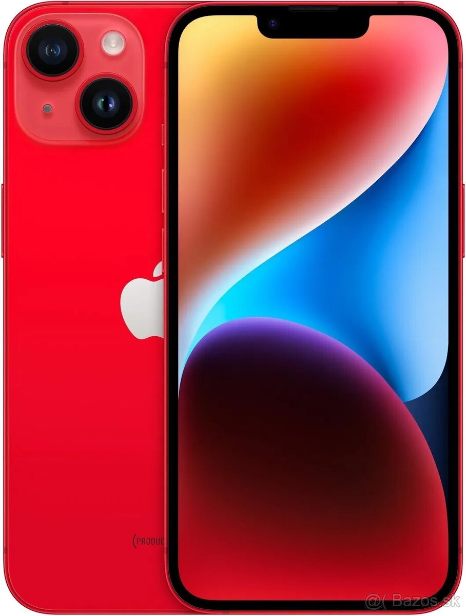 Apple iPhone 14, 256gb, Red, ako nový, bez záručného listu