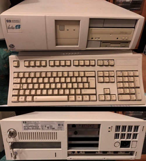 Predam HP Vectra VE, Pentiun 166MHz, MS-DOS, Windows 95