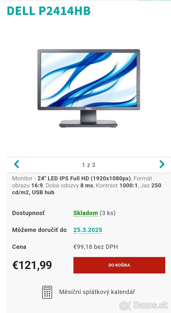 predam monitor dell 2414hb