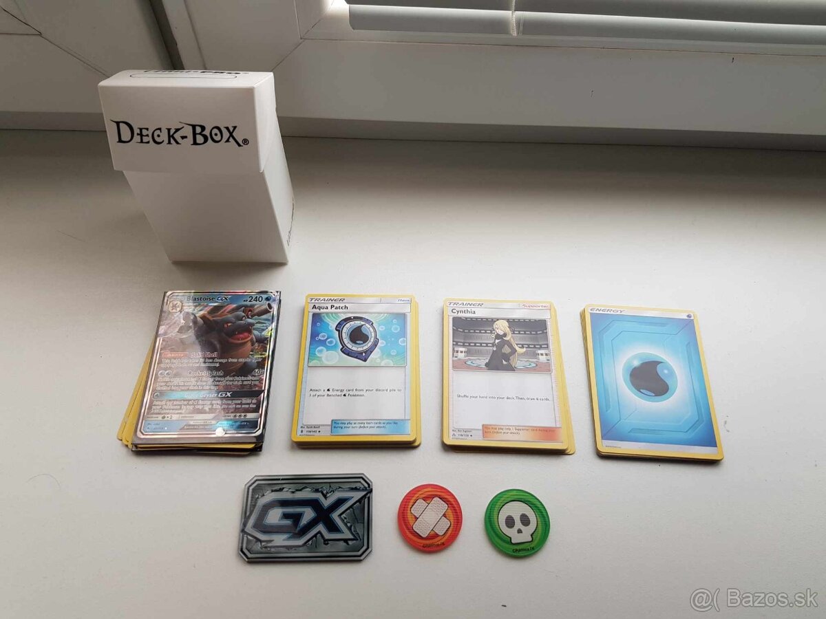 Pokémon karty draft deck blue pre začiatočníkov